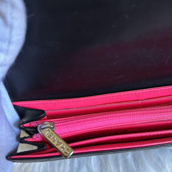 Chanel Long Clutch/ Leather Wallet! Black Quilted CC Full Inclusion EUC! - Picture 14 of 17